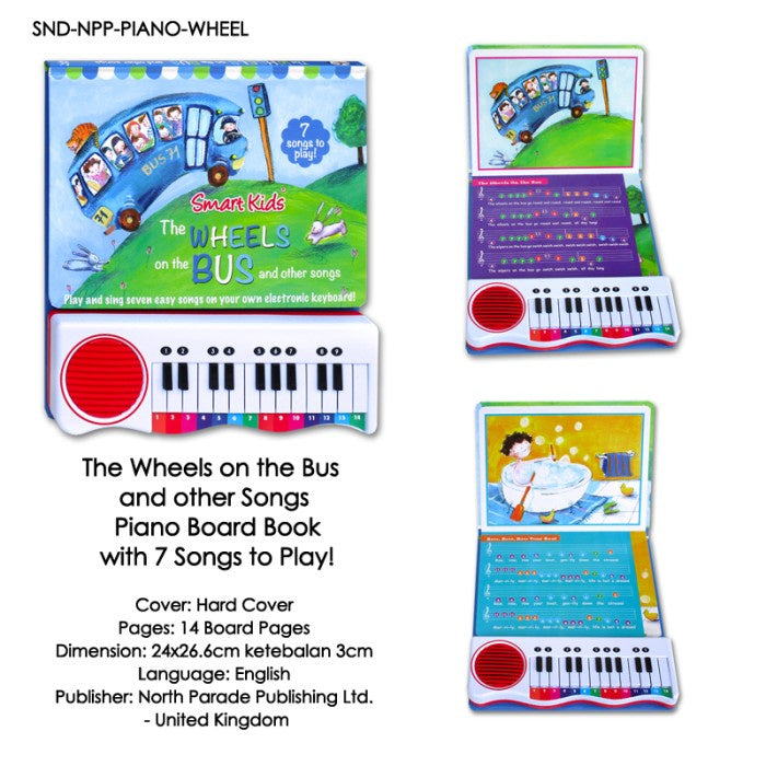The Wheels on the Bus and other Play Along Songs Piano Board Book