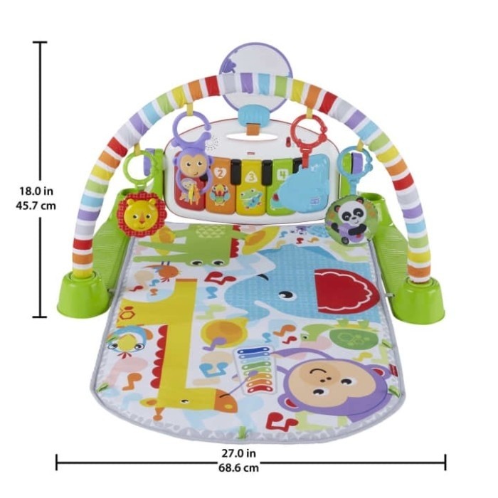 Fisher Price Deluxe Kick & Play Piano Gym FGG45 Mainan Edukasi Bayi
