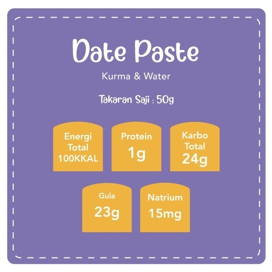 Grouu - Pasta Selai Kurma - MPASI Bayi & Anak