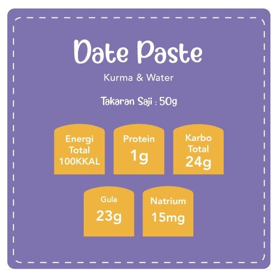 Grouu - Pasta Selai Kurma - MPASI Bayi & Anak