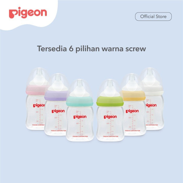 Pigeon Botol PP Wide Neck 160 Ml W/ P-Plus Nipple Dot Bayi 1pcs