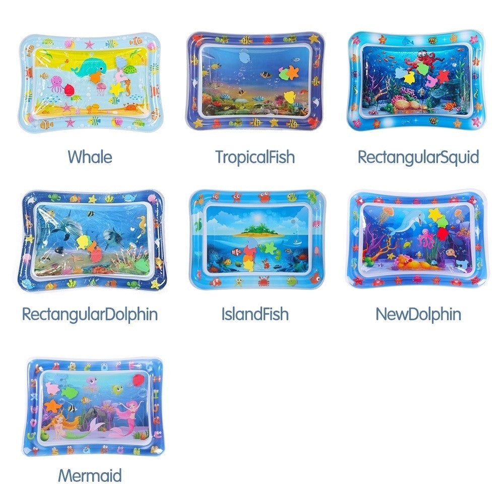 Water Playmat Baby Kids Matras Air Bayi Mainan Edukasi Tummy Time Mainan Sensorik Kids Land