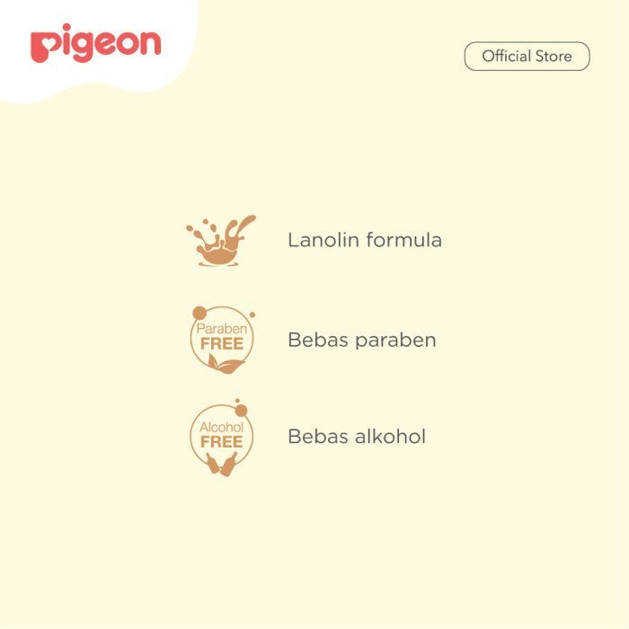 PIGEON Baby Wipes With Lanolin 70 Sheets | Tisu Basah Bayi