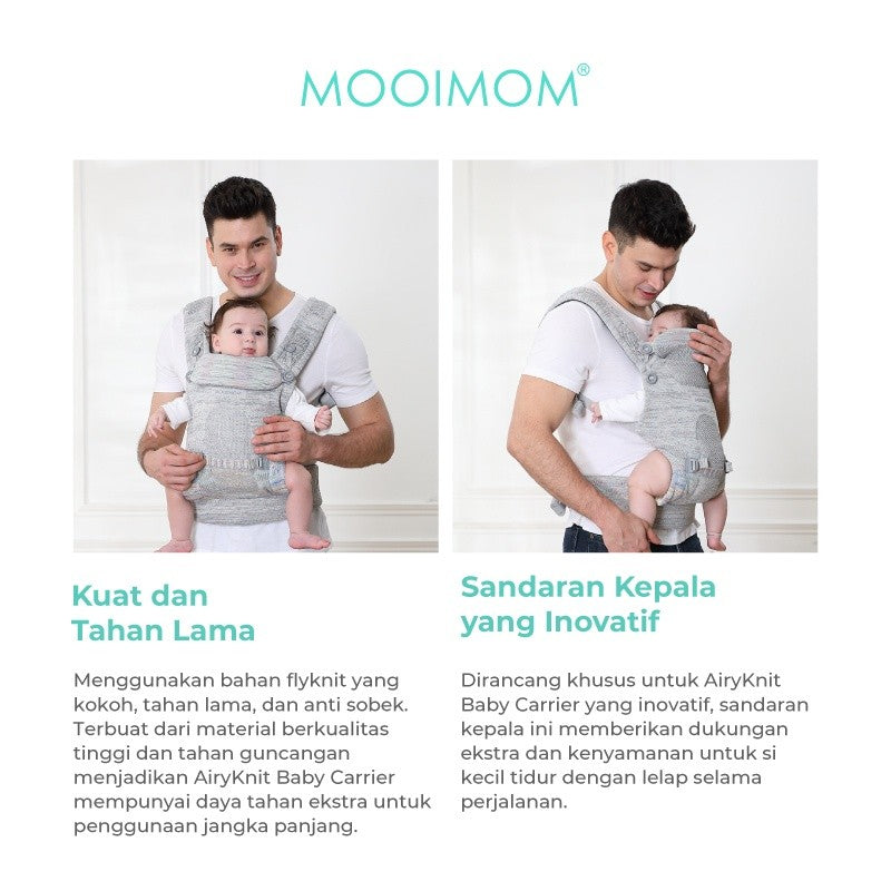 Gendongan SSC Airy Knit - MOOIMOM AiryKnit Baby Carrier / Hipseat