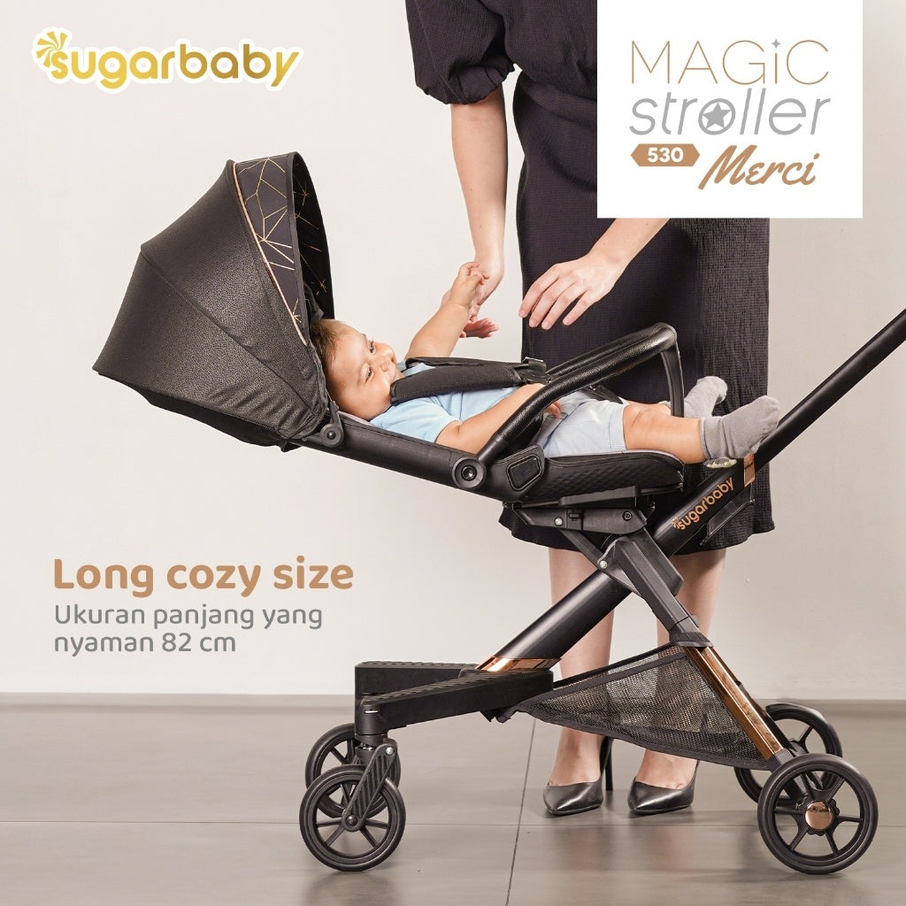 Sugarbaby Sugar Baby Magic Stroller 530 Merci Kereta Dorong Bayi/Stroller Modis Modern 2 arah/Stroller Bayi 0-4 tahun