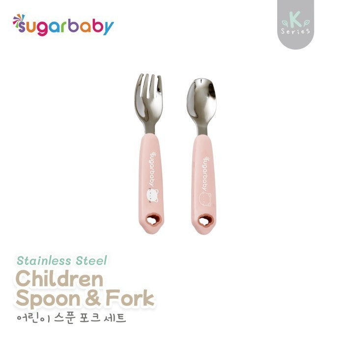 Sugar Baby Stainless Steel Children Spoon & Fork / Sendok Garpu Anak