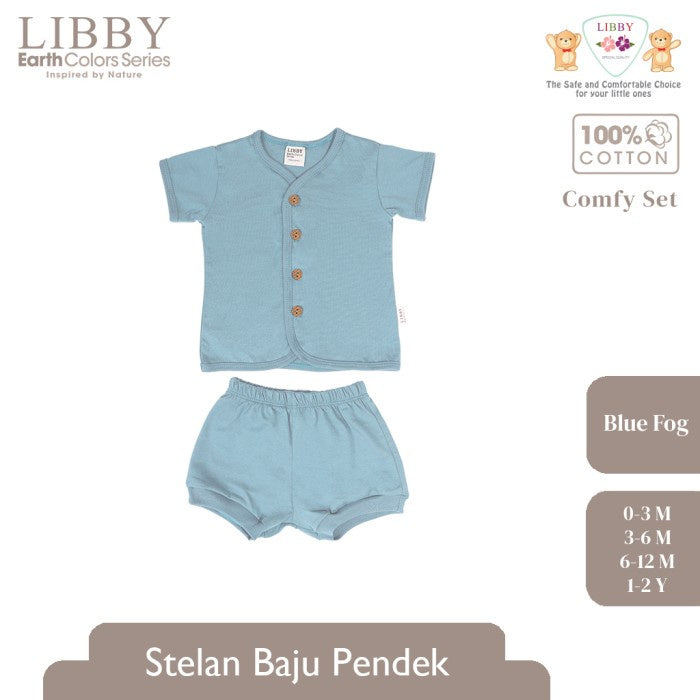 LIBBY Earth Comfy Setelan Pendek Seri 5 (1stel/pack) Baju Pendek Anak