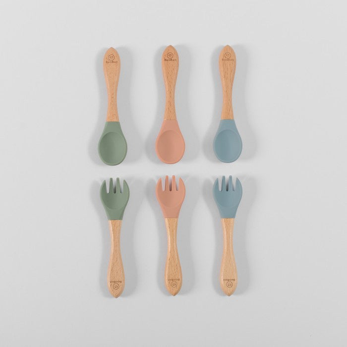 BenBen Premium Silicone Bamboo Spoon sendok makan bayi silikon mpasi