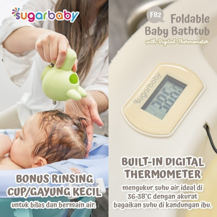Sugarbaby Foldable Baby Bathtub with Digital Thermometer F88 XL