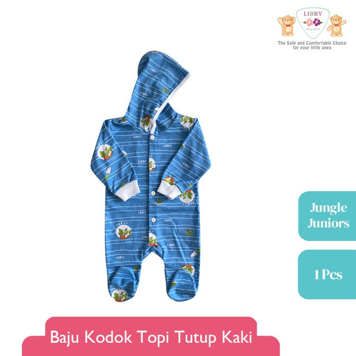 LIBBY Jungle Juniors Baju Kodok Panjang Tutup Kaki Pakai Topi (1pcs)