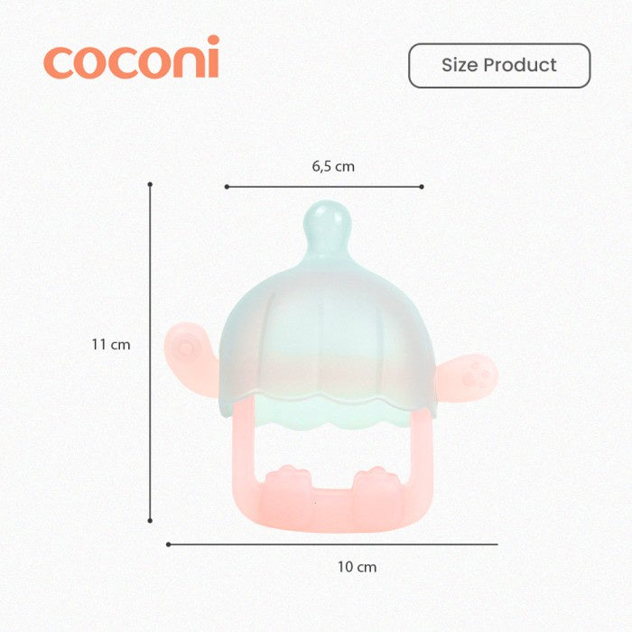 COCONI Breast-Shaped Silicone Bracelet Teether | Mainan Gigitan Bayi