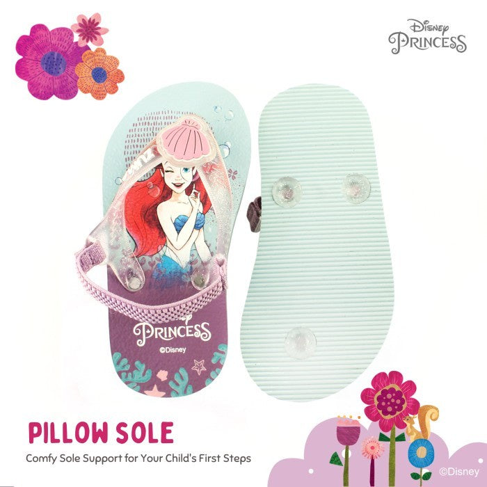 Zuma Baby x Disney Princess Ariel Green, Sandal Jepit Bayi Karet