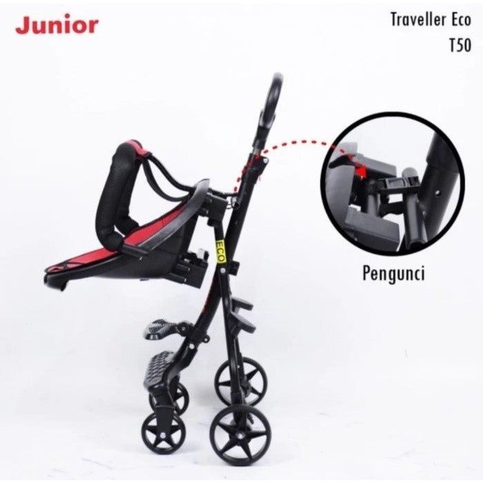 Stroller Junior Traveller Eco T50 Dorongan Bayi