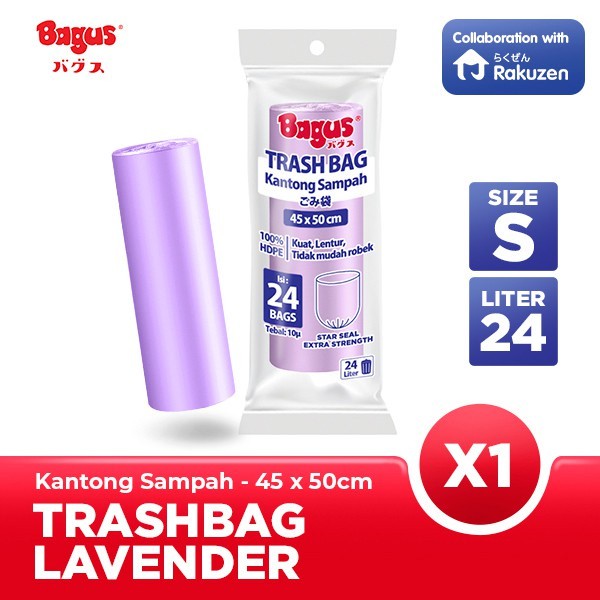 Kantong Sampah Bagus Trash Bag Roll 45 x 50 cm 24's - 24 L