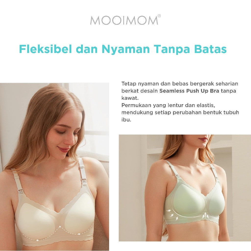 Bra Menyusui & Hamil I MOOIMOM Seamless Push Up Nursing Bra