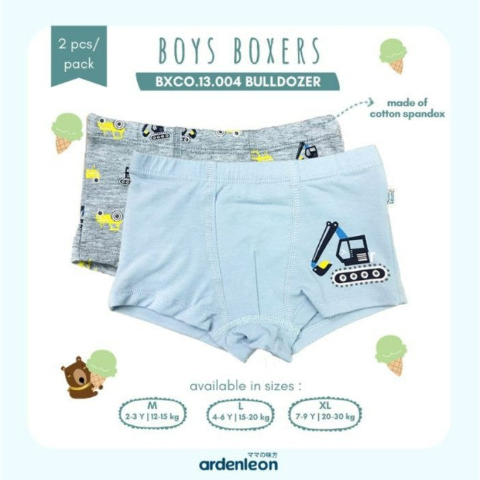 Ardenleon 2pcs Boxer 2-9 Tahun Celana Dalam Anak Laki Laki