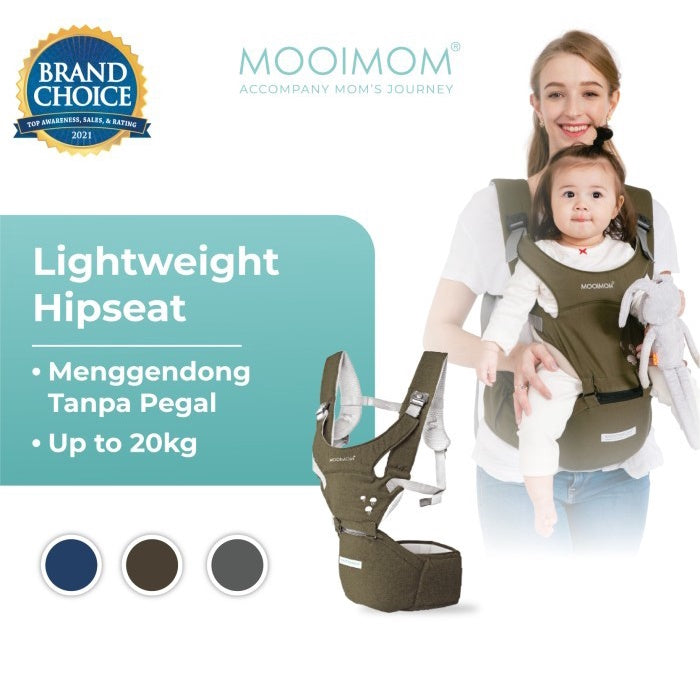 MOOIMOM Lightweight Hipseat Carrier Gendongan Bayi