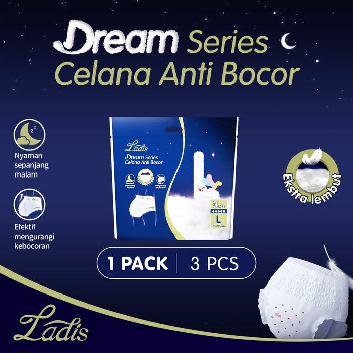 LADIS Dream Series Menstruation Pants Size M/L Pembalut Celana Wanita