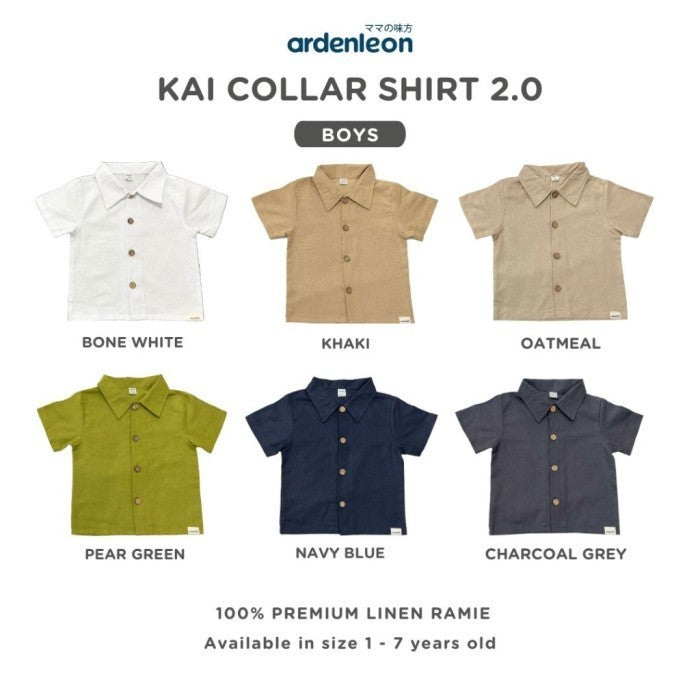 ARDENLEON Kemeja Anak Chic Kai Collar Shirt 2.0