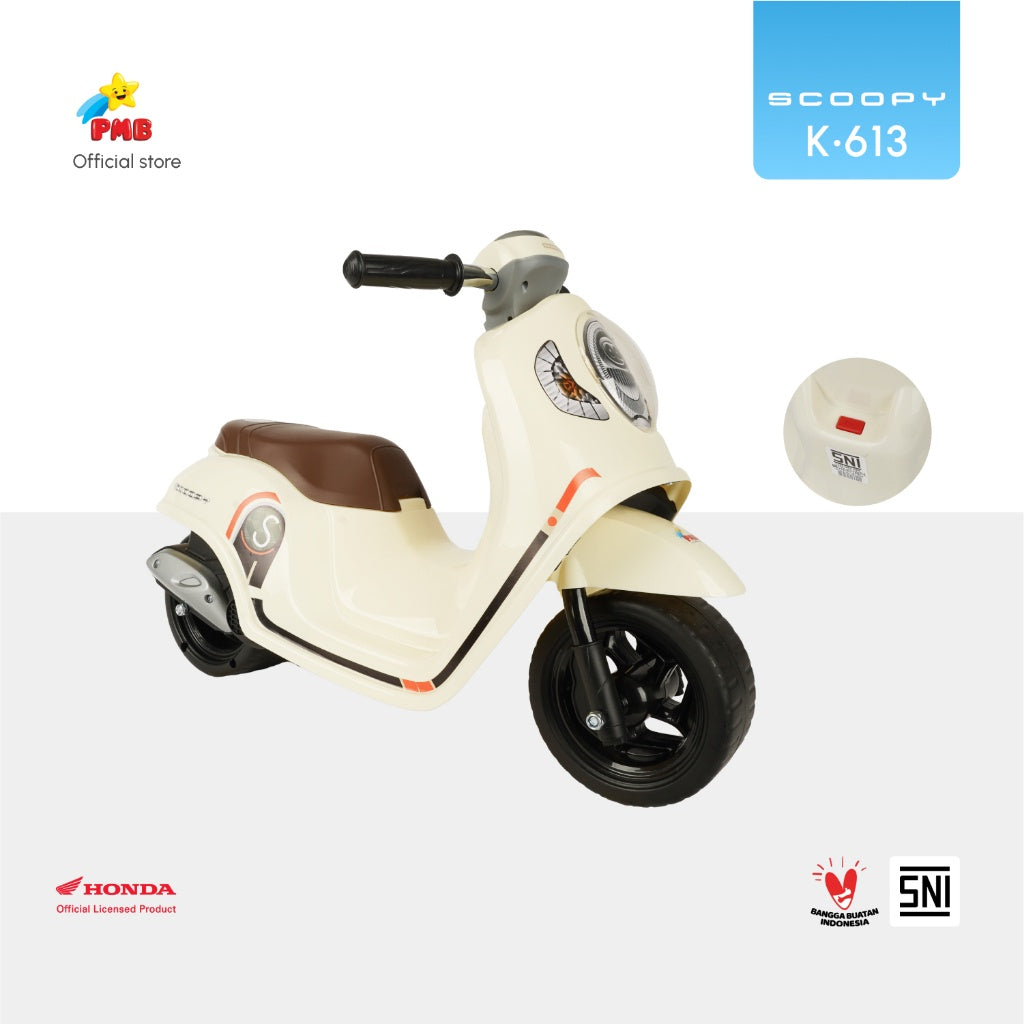 MAINAN ANAK MOTOR FOOT TO FLOOR HONDA SCOOPY K611 - PMB TOYS