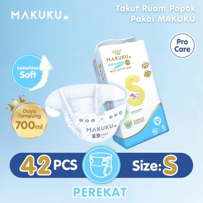MAKUKU SAP Diapers Pro Care / Popok Bayi NB/S/M/L/XL/XXL