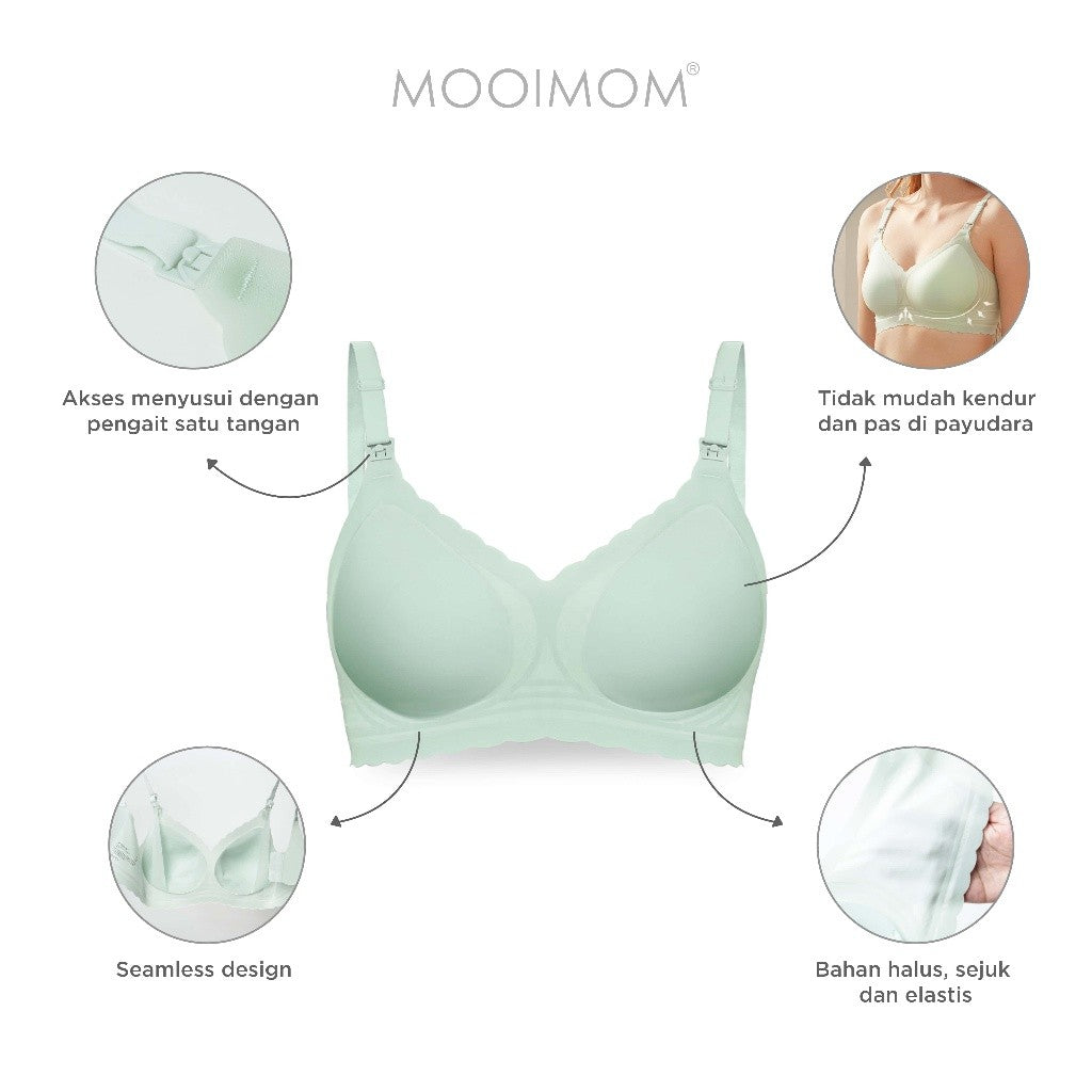 Bra Menyusui & Hamil I MOOIMOM Seamless Push Up Nursing Bra