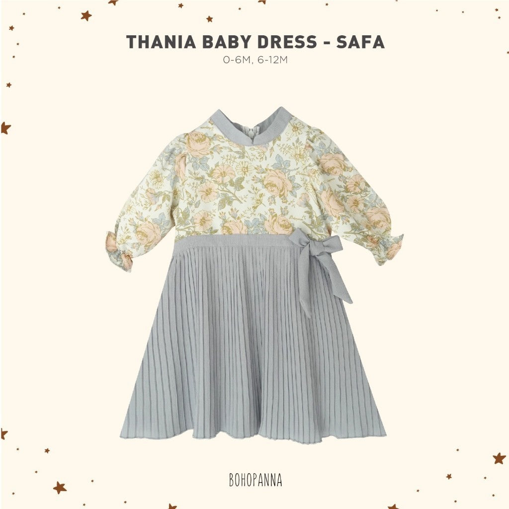 BOHOPANNA - RAYA COLLECTION 2025 - THANIA BABY DRESS - Dress Bayi Perempuan - Baju Muslim - Baju Raya - Gamis