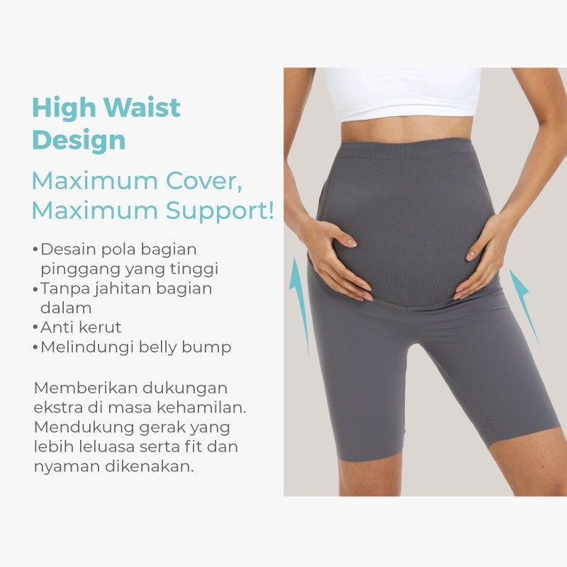 Mooimom Ulti Comfort Belly Cover Maternity Leggings- Short