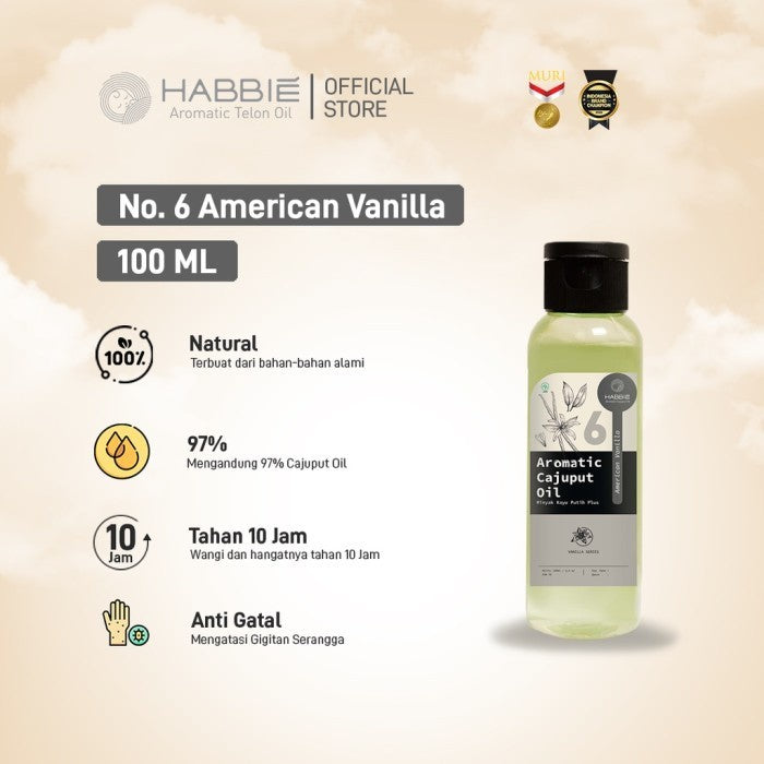 Habbie Vanilla Series - Minyak Kayu Putih 100ml