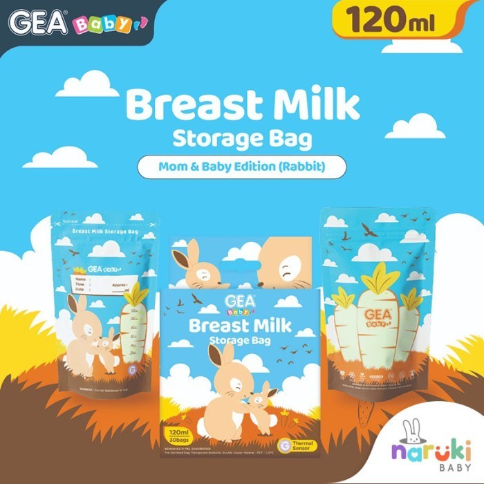 Gea Baby Kantong Asi Breastmilk Storage 120ml isi 30pcs Pouch