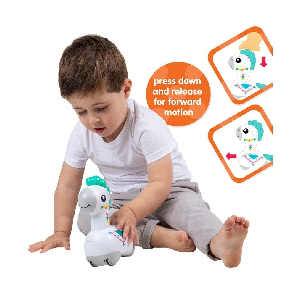 Playgro Light Push Go Musical Llama - Mainan Musik Anak