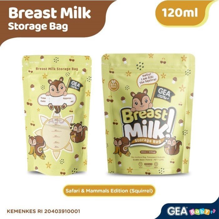 Gea Baby Kantong Asi Breastmilk Storage 120ml isi 30pcs Pouch