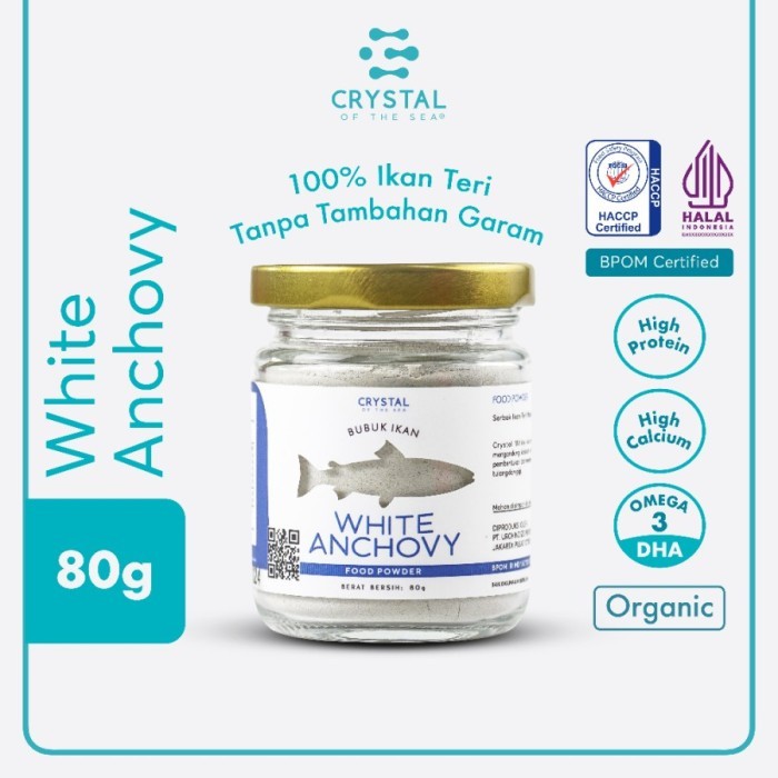 Crystal of the Sea White Anchovy Food Powder / Ikan Teri Nasi 20 80 g