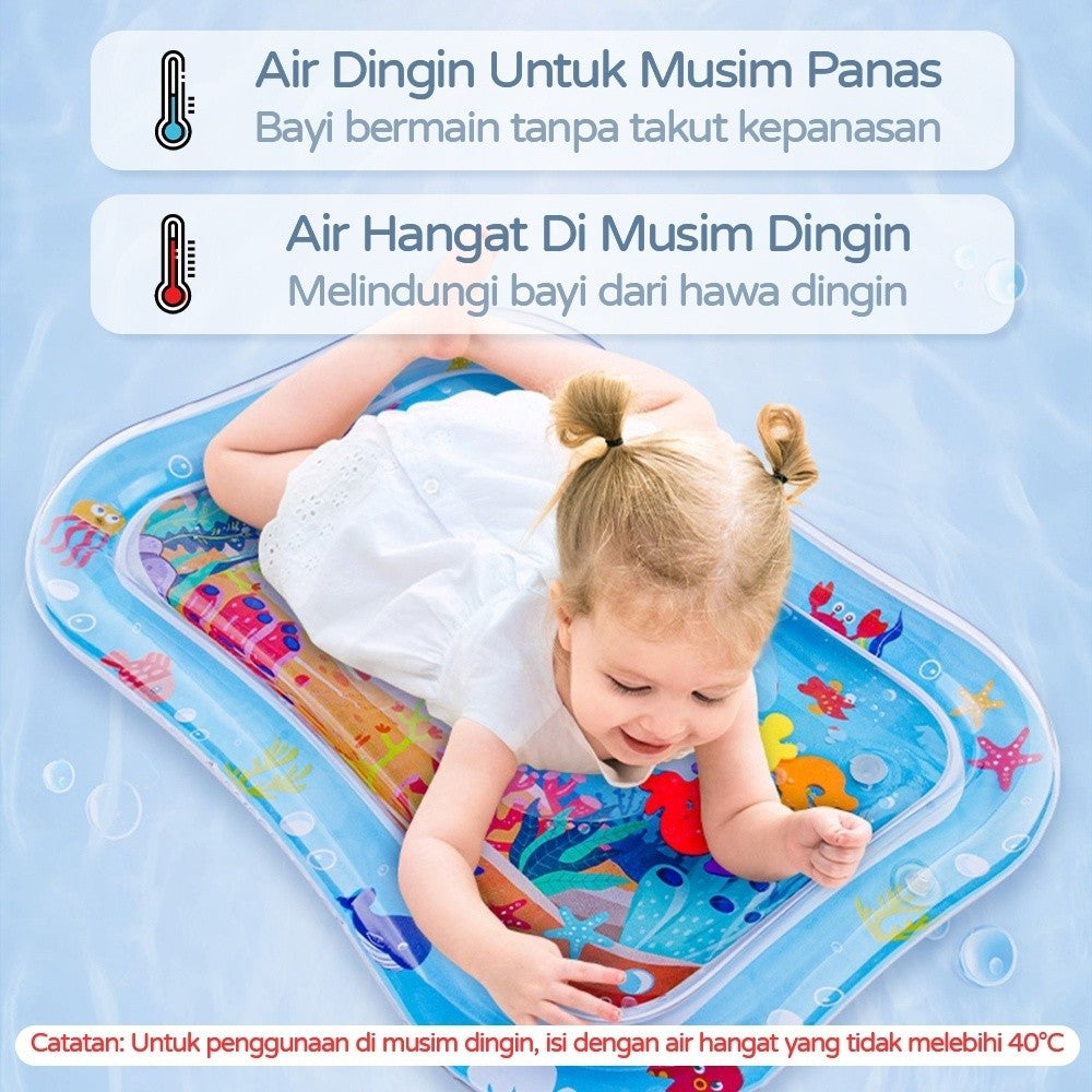 Water Playmat Baby Kids Matras Air Bayi Mainan Edukasi Tummy Time Mainan Sensorik Kids Land
