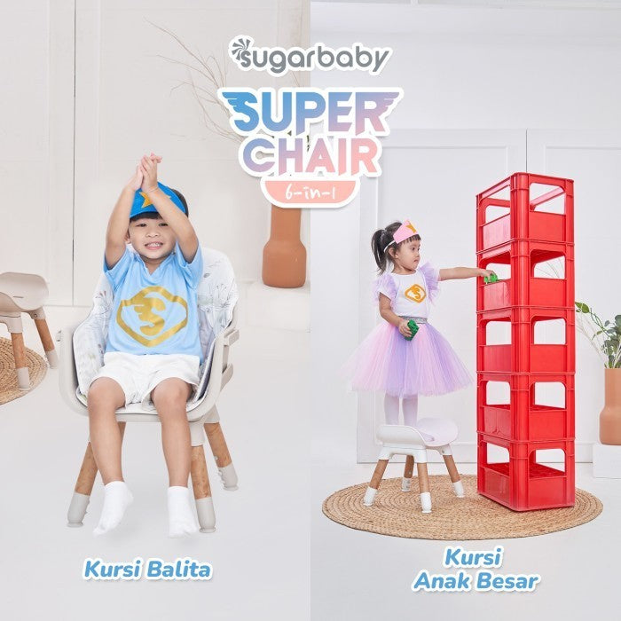 Sugar Baby Super Chair 6in1 Kursi Bayi/Bangku Bayi/Kursi Makan Bayi