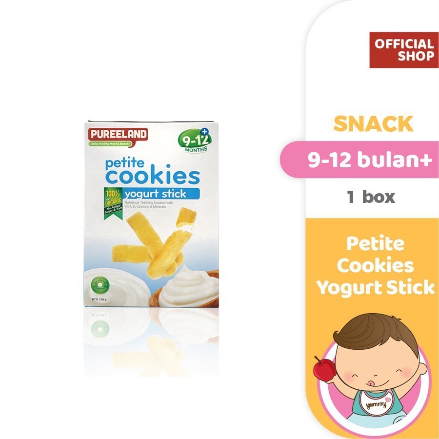 Pureeland Baby Cookies 9 - 12 Bulan / MPASI Bayi Organik / Makanan Bayi / Snack Bayi / Biskuit Bayi