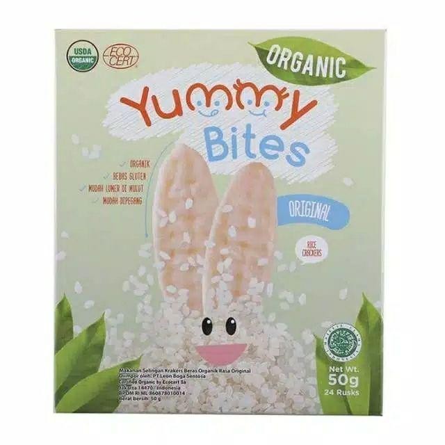 YUMMY BITES Organic Rice Cracker / Organic Crackers 3 Rasa Biskuit Beras Bayi 6 bulan