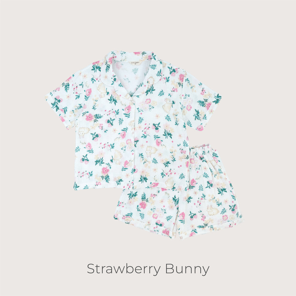 Harlow Kids - NEW Cloud Pajamas for Twenager/ Pajamas Remaja Tweenager/ Pajamas Double Cotton Gauze/Pajamas Anak Perempuan Remaja Tweenager/ Baju Tidur anak Perempuan Remaja Tweenager/ Baju tidur Anak Remaja Tweenager korea