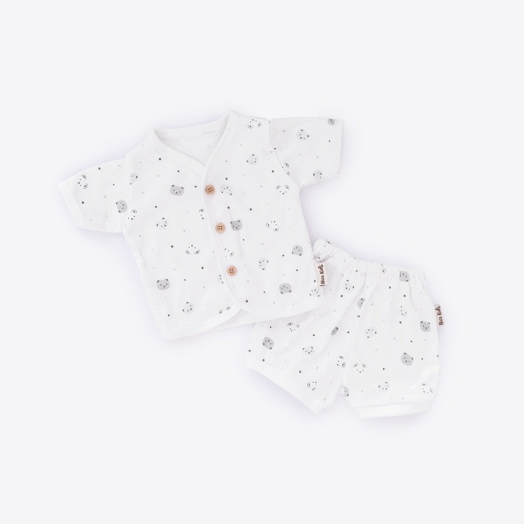 Nice Kids - ARCTIC COLLECTION Short Baby Pajamas (Motif Piyama 0-12 Bulan) Piyama Baju Tidur Anak Bayi Newborn Pattern Motif