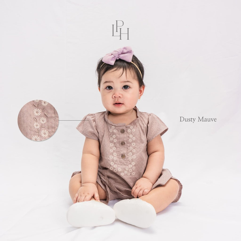 Little Palmerhaus - Baju Lebaran 2025 - Alisha Baby Girl Set (Setelan Tunik Bayi Usia 0-12 Bulan)