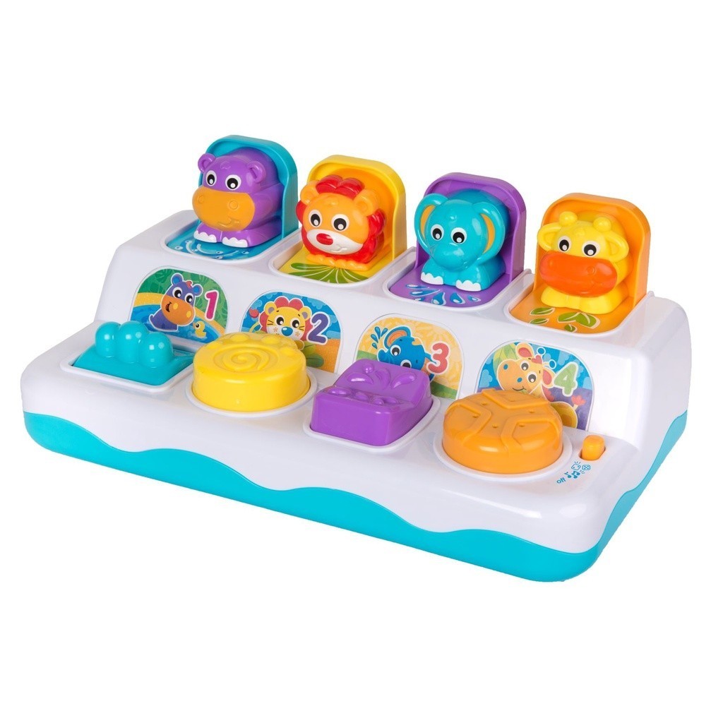 Playgro Music Lights Pop Up Jungle Pal- Mainan Suara Musik Anak Balita