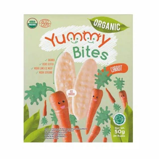 YUMMY BITES Organic Rice Cracker / Organic Crackers 3 Rasa Biskuit Beras Bayi 6 bulan
