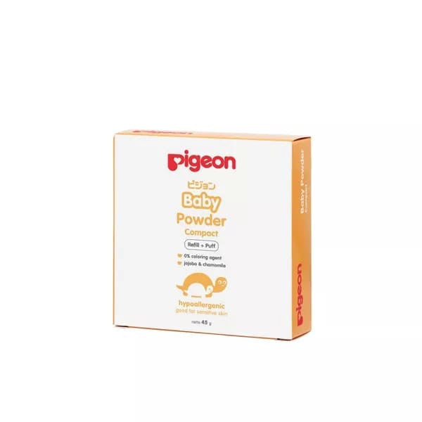 Pigeon Baby Compact Powder Bedak Padat Bayi - Refill bedak pigeon Chamomile White 45 Gr