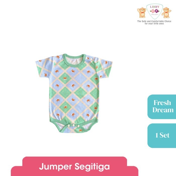 LIBBY Baju Kodok Segitiga Motif Fresh Dreams (1 pcs) - Libby Fox