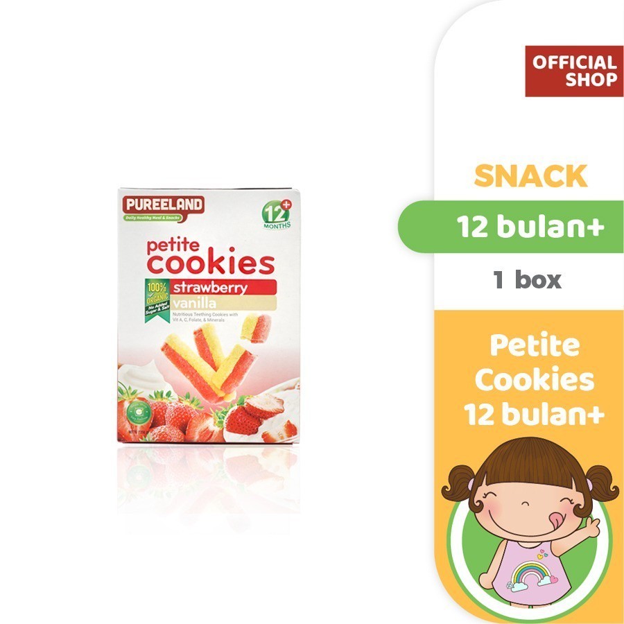 Pureeland Baby Cookies 9 - 12 Bulan / MPASI Bayi Organik / Makanan Bayi / Snack Bayi / Biskuit Bayi