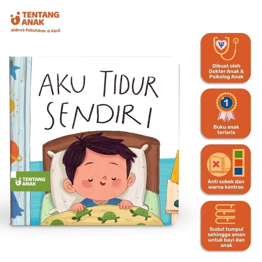 Tentang Anak Board Book - Buku Cerita Anak Bergambar Bilingual Sikap Belajar