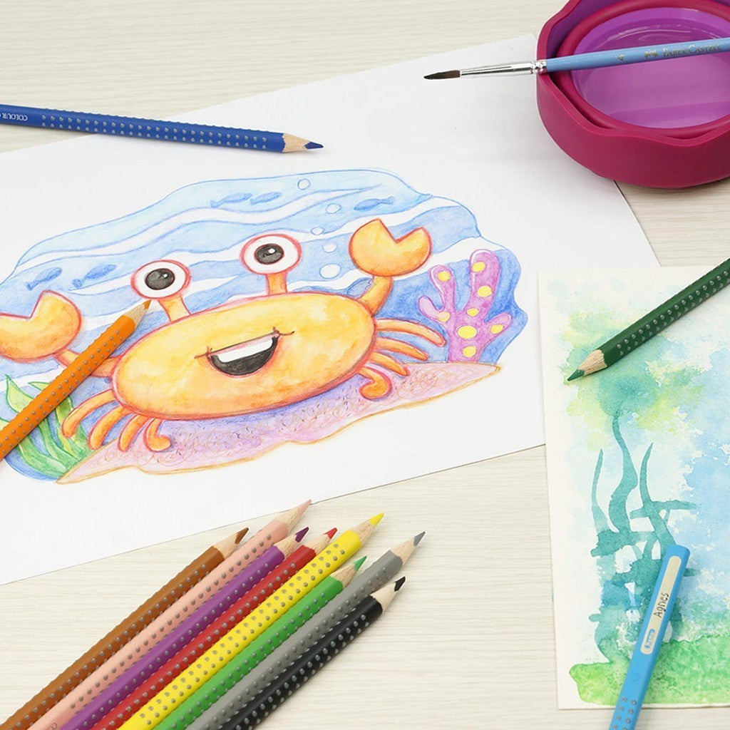Faber-Castell Colour Grip Watercolour Pencils 12L Faber Castell Pensil Warna Anak