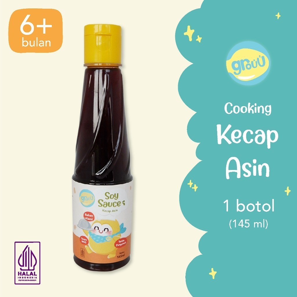 Grouu - Cooking Sauces - Soy Sauce, Kecap MPASI Organik, Bumbu MPASI - NO MSG