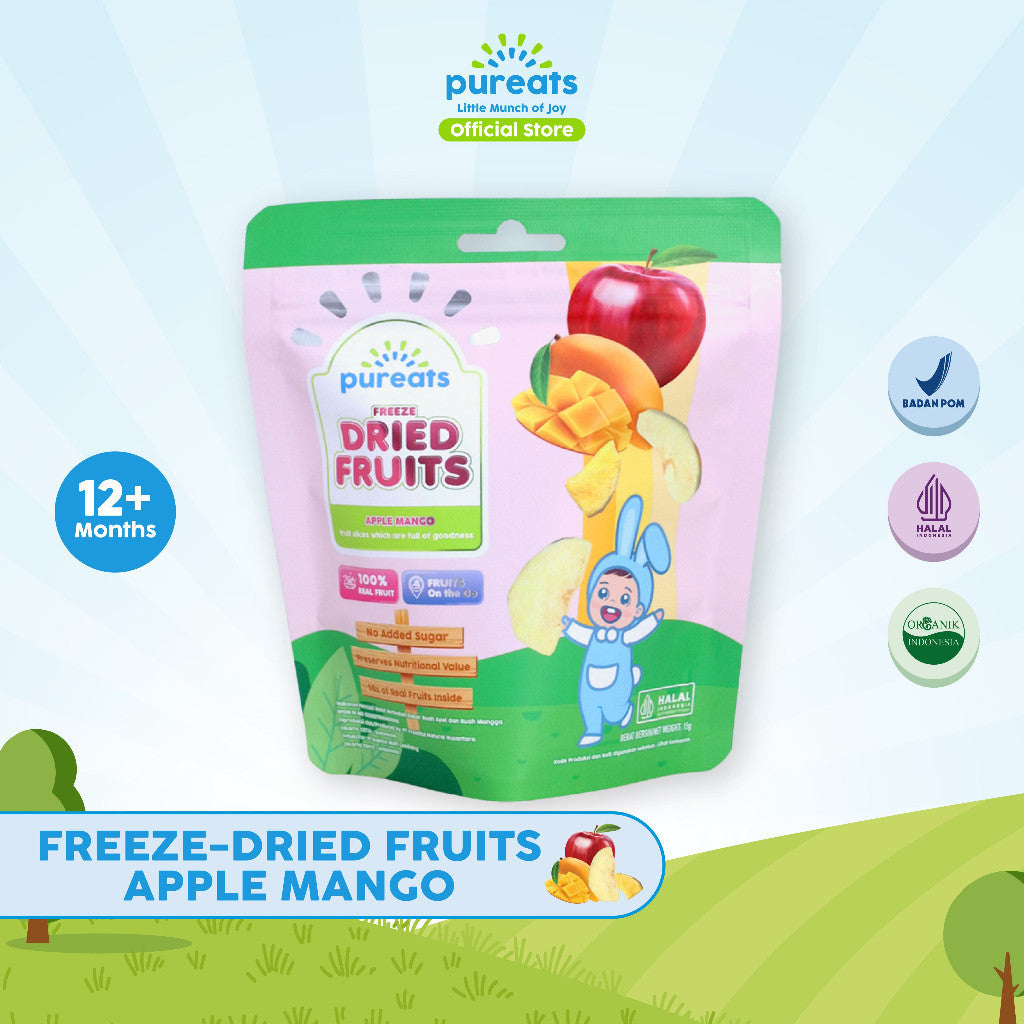 Pureats Freeze Dried Fruits - Snack Buah Kering Balita