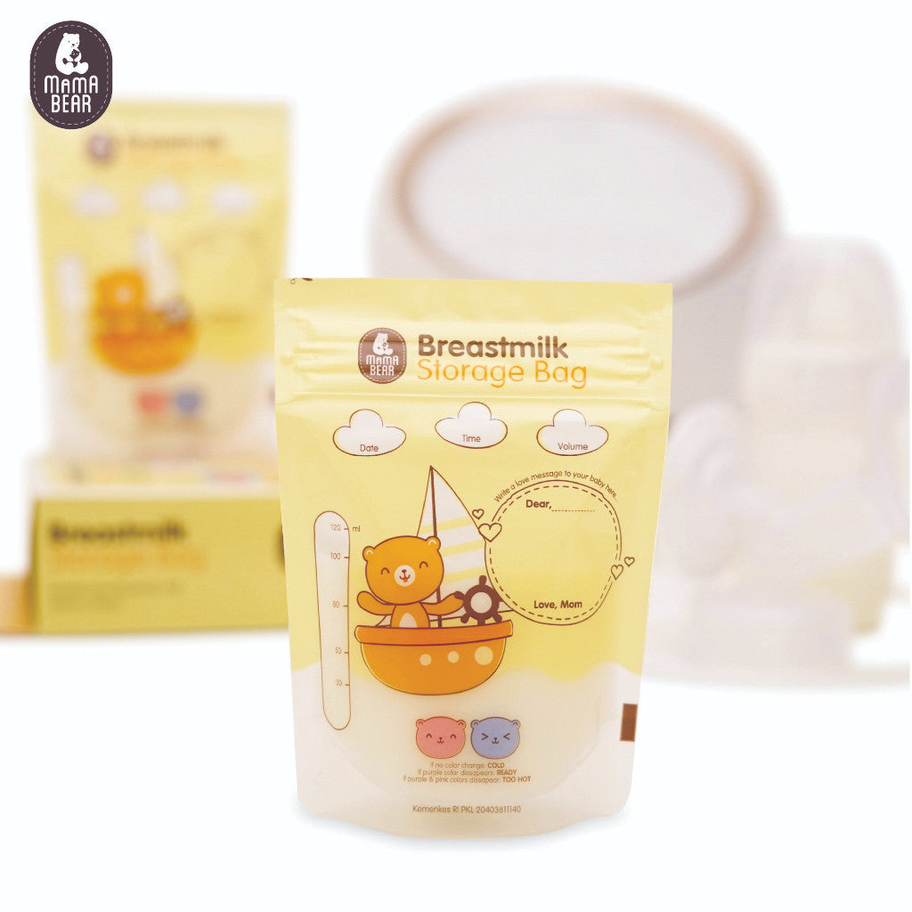 MamaBear Breastmilk Storage - Kantong ASI 120ml 30 kantong Perlengkapan Ibu Menyusui